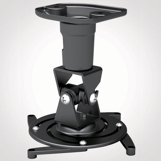 Universal Full Motion Projector Wall and Ceiling Bracket, Black