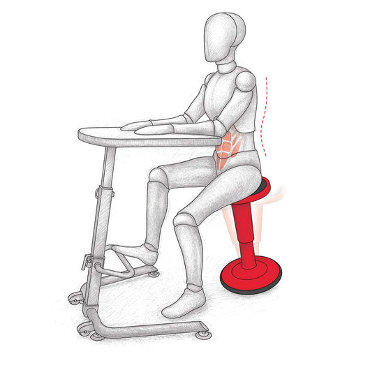 MooreCo Hierarchy Height Adjustable Grow Stool