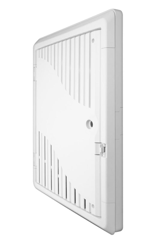 SCP 42" Plastic Media Enclosure- 43”L X 14.25”W X 4”, Flush Or Surface Mount Extension Frame – 2X K/O For Elect Gang Box. Large 2.0” Wiring KO Top/Bottom, UL