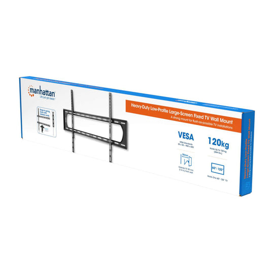 Manhattan Heavy-Duty Low-Profile Large-Screen Fixed TV Wall Mount for 60"-120" Displays, 461917