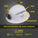 Klein Tools Hard Hat, Vented, Full Brim with Rechargeable Headlamp, White, 60407RL