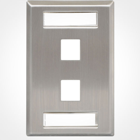 ICC Keystone Wall Plate with Dual Station IDs