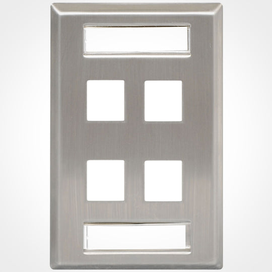ICC Keystone Wall Plate with Dual Station IDs