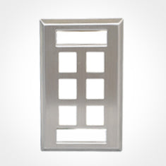 ICC Keystone Wall Plate with Dual Station IDs