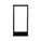 Vertical Cable 20U 2 post Open Rack, Black, Aluminum Frame