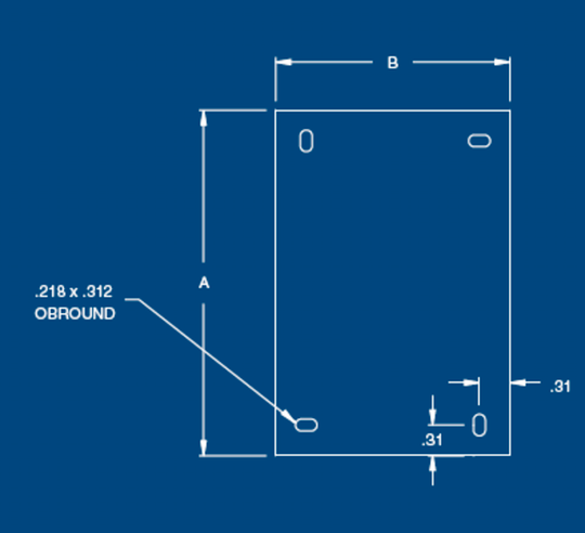 Austin AB-86NP 6.25x4.25 Small OEM Panel, White