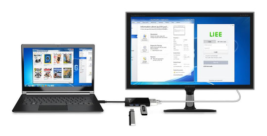 j5create JUH410 USB 3.0 VGA & 3-Port HUB
