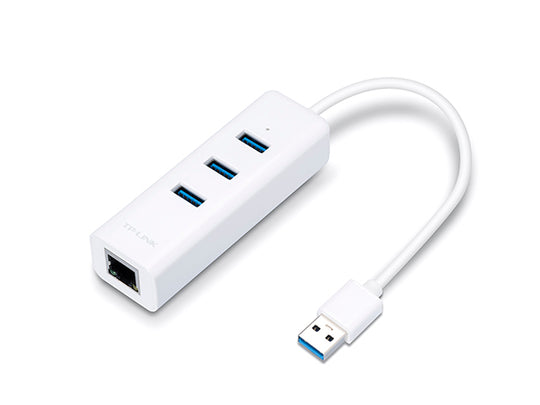 TP-Link UE330 USB 3.0 3-Port Hub & Gigabit Ethernet Adapter 2 in 1 USB Adapter