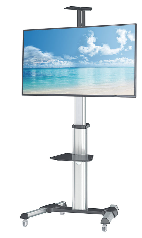 Manhattan Aluminum Height-Adjustable Multimedia TV Cart, 461245