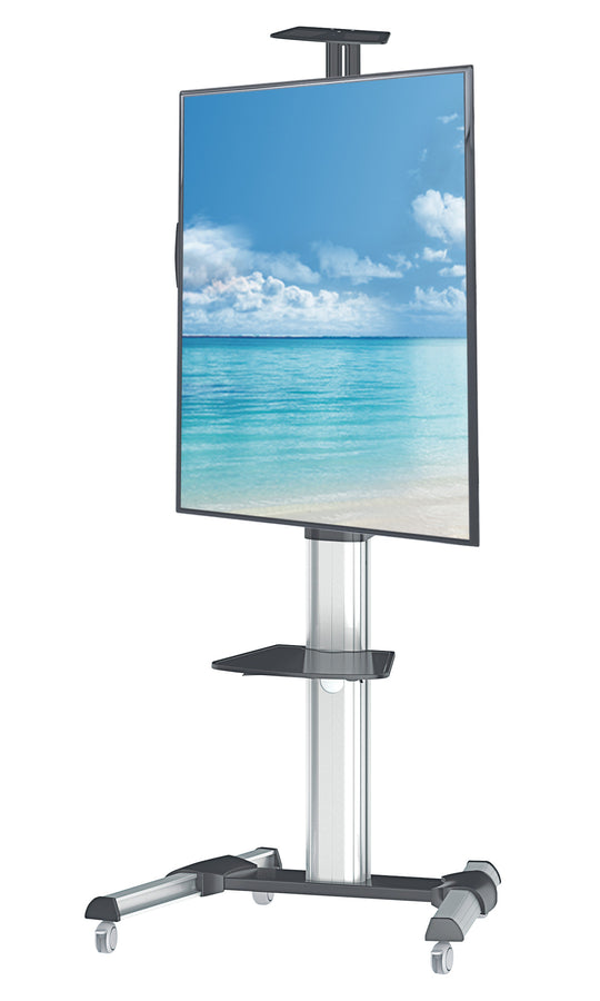 Manhattan Aluminum Height-Adjustable Multimedia TV Cart, 461245