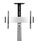 Manhattan Aluminum Height-Adjustable Multimedia TV Cart, 461245