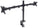Manhattan Universal Dual Monitor Mount with Double-Link Swing Arms, 461528