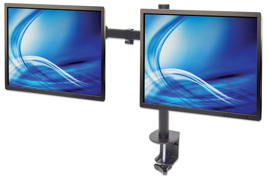 Manhattan Universal Dual Monitor Mount with Double-Link Swing Arms, 461528