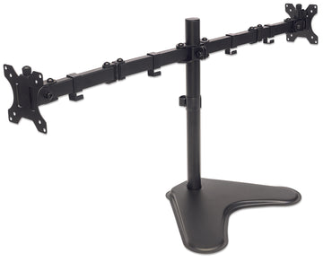 Manhattan Universal Dual Monitor Stand with Double-Link Swing Arms, 461559