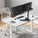 Manhattan Universal Dual Monitor Stand with Double-Link Swing Arms, 461559