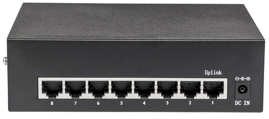 Intellinet 8-Port Gigabit Ethernet PoE+ Switch, 561204