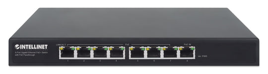 Intellinet PoE-Powered 8-Port Gigabit Ethernet PoE+ Switch with PoE Passthrough, 561679