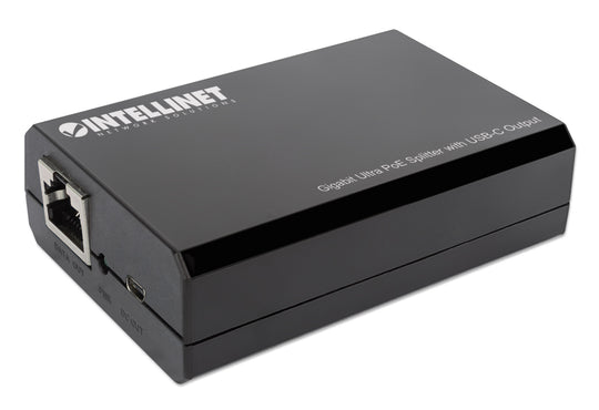 Intellinet Gigabit Ultra PoE Splitter with USB-C Output, 561693