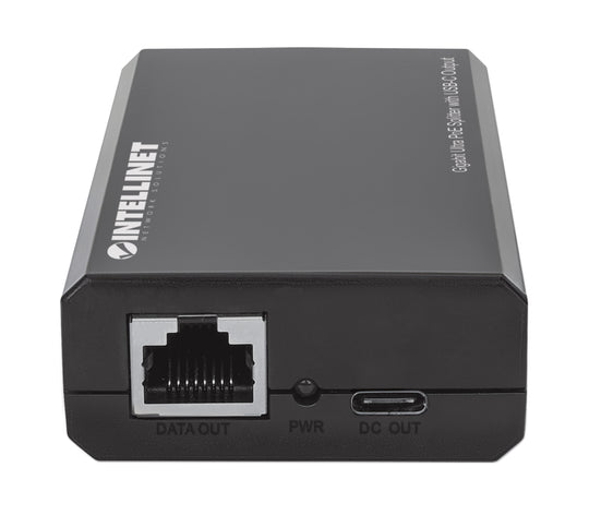 Intellinet Gigabit Ultra PoE Splitter with USB-C Output, 561693