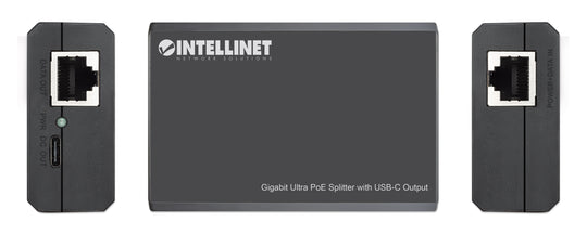 Intellinet Gigabit Ultra PoE Splitter with USB-C Output, 561693