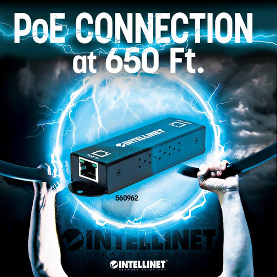 Intellinet Gigabit High-Power PoE+ Extender Repeater, 560962
