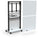 MooreCo MediaSpace Flat Panel Cart