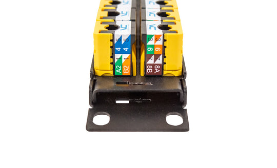 Vertical Cable Blank Rack-Mount Panel, Keystone-Module, 1U, 48-Position, Blank (Without Label Holders)