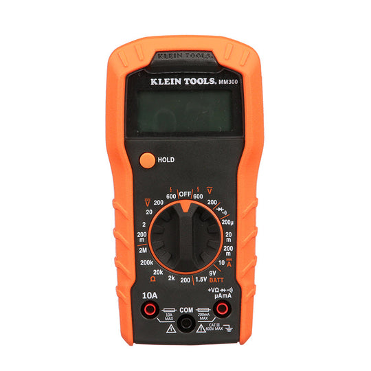 Klein Tools MM300 Digital Multimeter, Manual-Ranging, 600V