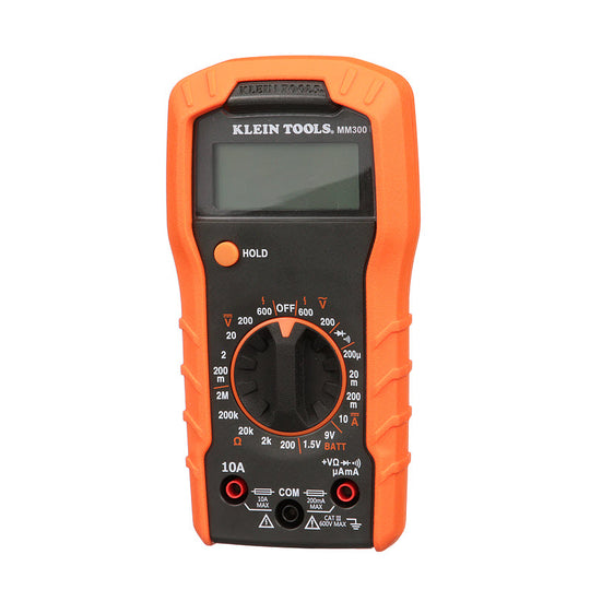 Klein Tools MM300 Digital Multimeter, Manual-Ranging, 600V