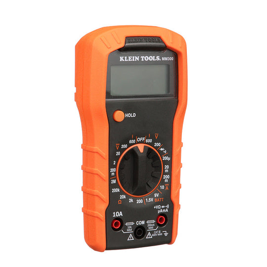 Klein Tools MM300 Digital Multimeter, Manual-Ranging, 600V