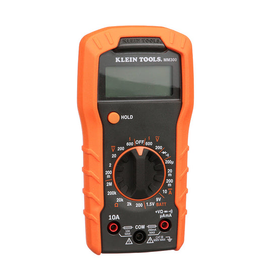 Klein Tools MM300 Digital Multimeter, Manual-Ranging, 600V