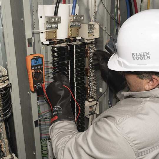 Klein Tools Digital Multimeter, TRMS Auto-Ranging, 600V, Temp, MM420