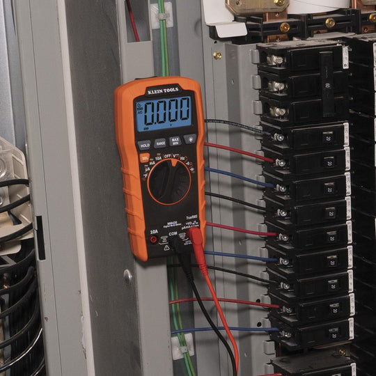 Klein Tools Digital Multimeter, TRMS Auto-Ranging, 600V, Temp, MM420