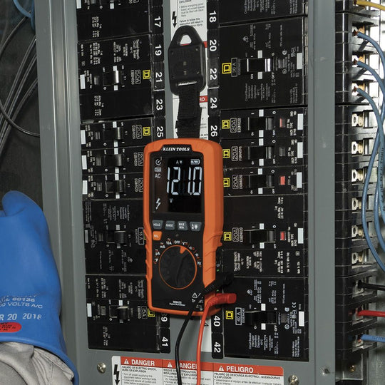 Klein Tools Slim Digital Multimeter, TRMS Auto-Ranging, 600V, Temp, MM450