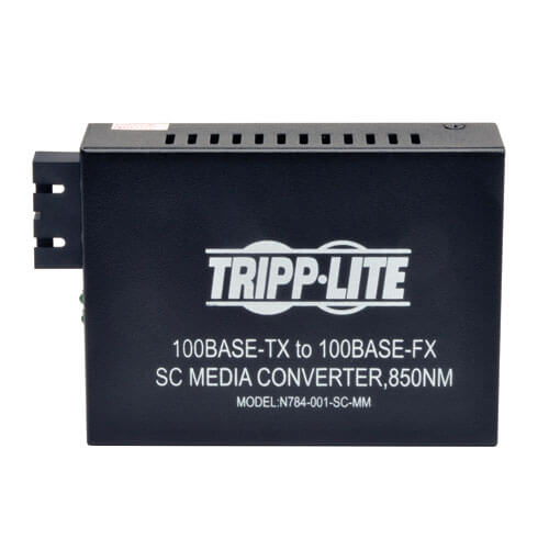 Tripp Lite 10/100 SC Multimode Fiber to Ethernet Media Converter, 550M, 850nm