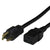 World Cord NEMA 6-20P to C19 20A 250V 12/3 SJT Power Cord - Black