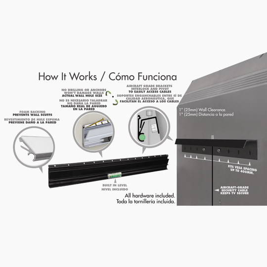 Hangman No Stud TV Hanger 32"- 65"
