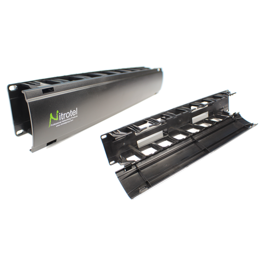 Nitrotel Cable Manager Full Plastic Single Side (1-2U)