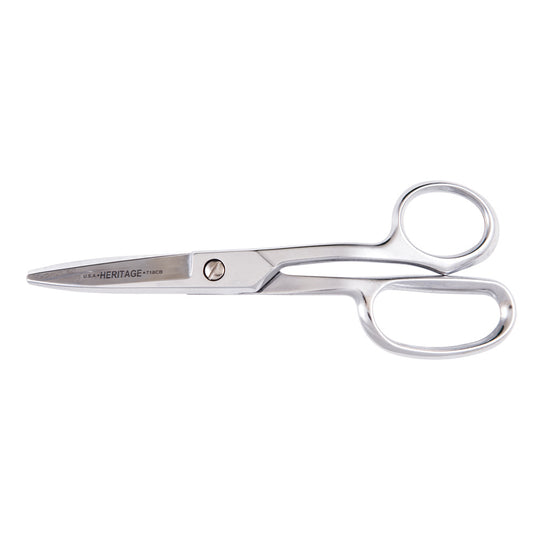 Klein Tools GP718CB Shear, Curved Handle, Blunt Tip, 8-7/8-Inch