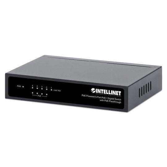 Intellinet PoE-Powered 5-Port Gigabit Switch with PoE-Passthrough, 561082
