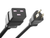 Unirise Server/Switch Power Cord, 5/15P - C19, 14AWG, 15amp, 125V, SJT Jacket, Black