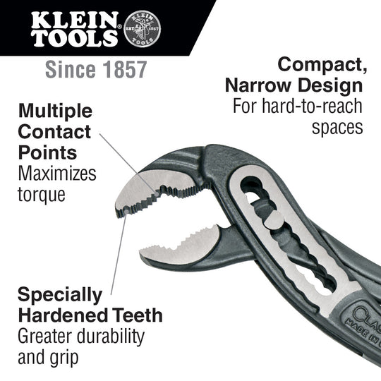 Klein Tools D504-12 Classic Klaw™ Pump Pliers, 12-Inch