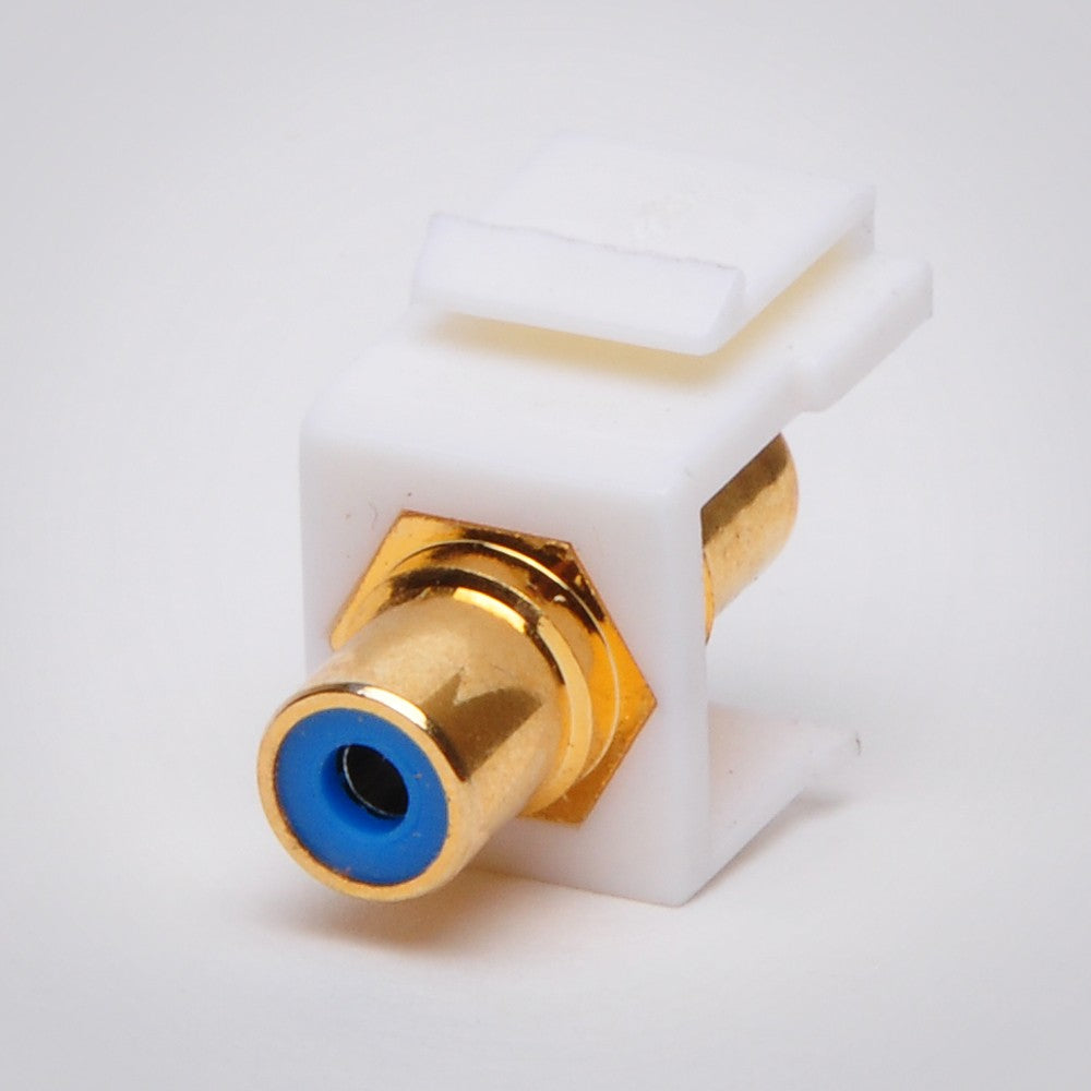 RCA Keystone Jack White Insert – FireFold