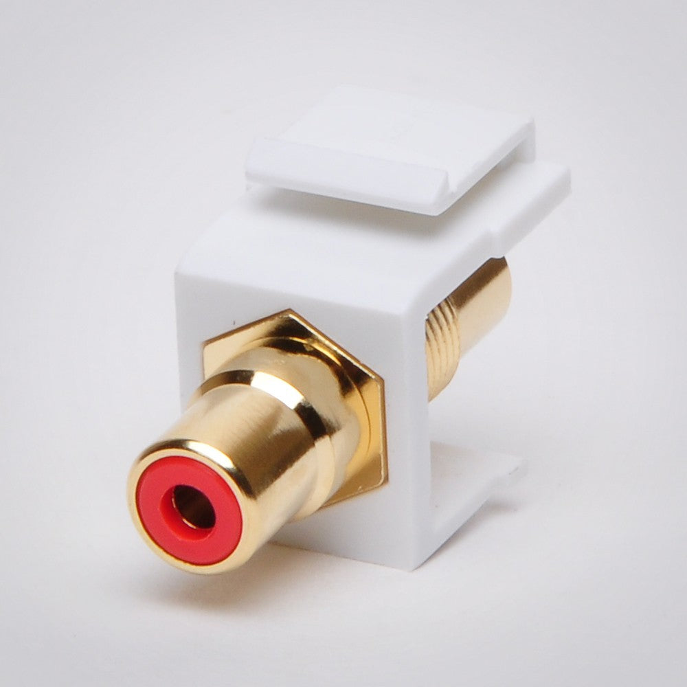 RCA Keystone Jack White Insert – FireFold