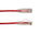Cat6A Slim Ethernet Patch Cable - Snagless RJ45 Clear Boot, UTP, Bare Copper, 28 AWG - Red