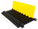 Kable Kontrol ATLAS Heavy Duty Cable Protector Ramp - 1/2/3/5 Channel - Rubber - Black Base / Yellow Lid