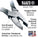 Klein Tools D2000-7 Lineman's Pliers, Heavy-Duty Side Cutting, 7-Inch