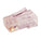 SCP Simply45 Rj45 Pass Through Mod Plugs For 23AWG (Large Od 1.15Mm) Cat6A & Cat6 Utp Cables, Staggered Hi/Lo Wire Alignment, Ul94 V0 Cmp/Cmr/Cm/Lszh-B2Ca To Eca - 100 Pieces