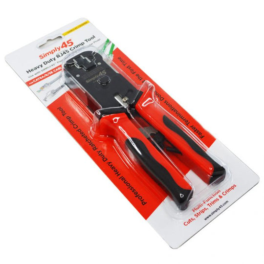 SCP Simply45 Heavy Duty Crimp Tool For Simply45 Pass Through Rj45 Plugs- Cat5E & Cat6