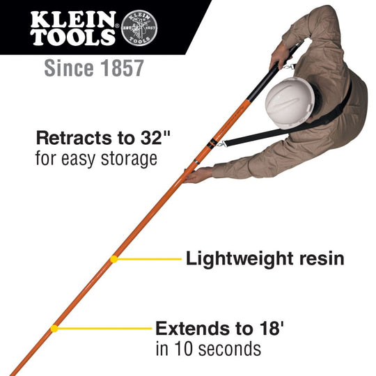 Klein Tools SRS56036 WIRESPANNER Plus Telescopic Pole